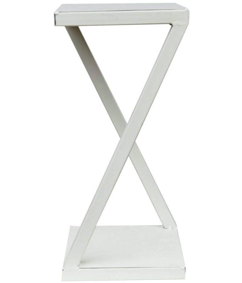     			TrustBasket Ambar Planter Stand (White)- Single
