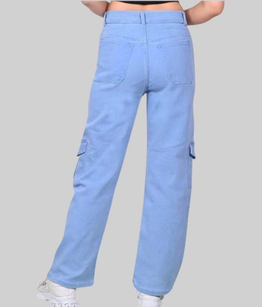 ZARISTAA - Light Blue Denim Straight Fit Women's Jeans ( Pack of 1 )
