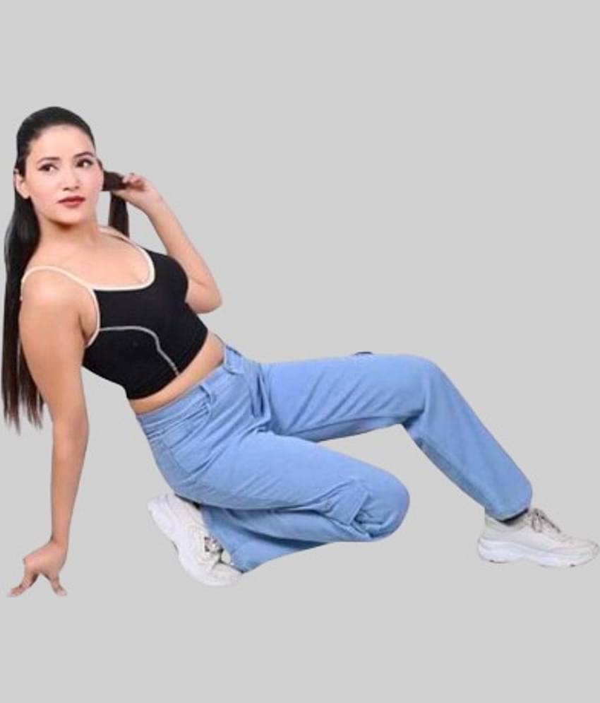 ZARISTAA - Light Blue Denim Straight Fit Women's Jeans ( Pack of 1 )