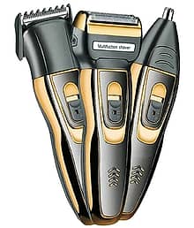 Geemy Multi-grooming Kit Multicolor Cordless Beard Trimmer With 45 minutes Runtime