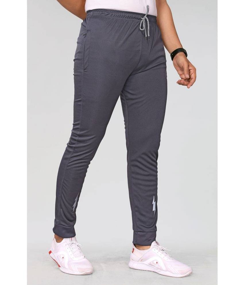Anand Grey Lycra Men's Joggers ( Pack of 1 ) Anand Grey Lycra Men's Joggers ( Pack of 1 )
