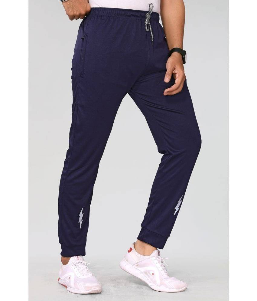 Anand Navy Lycra Men's Joggers ( Pack of 1 )     			Anand Navy Lycra Men's Joggers ( Pack of 1 )