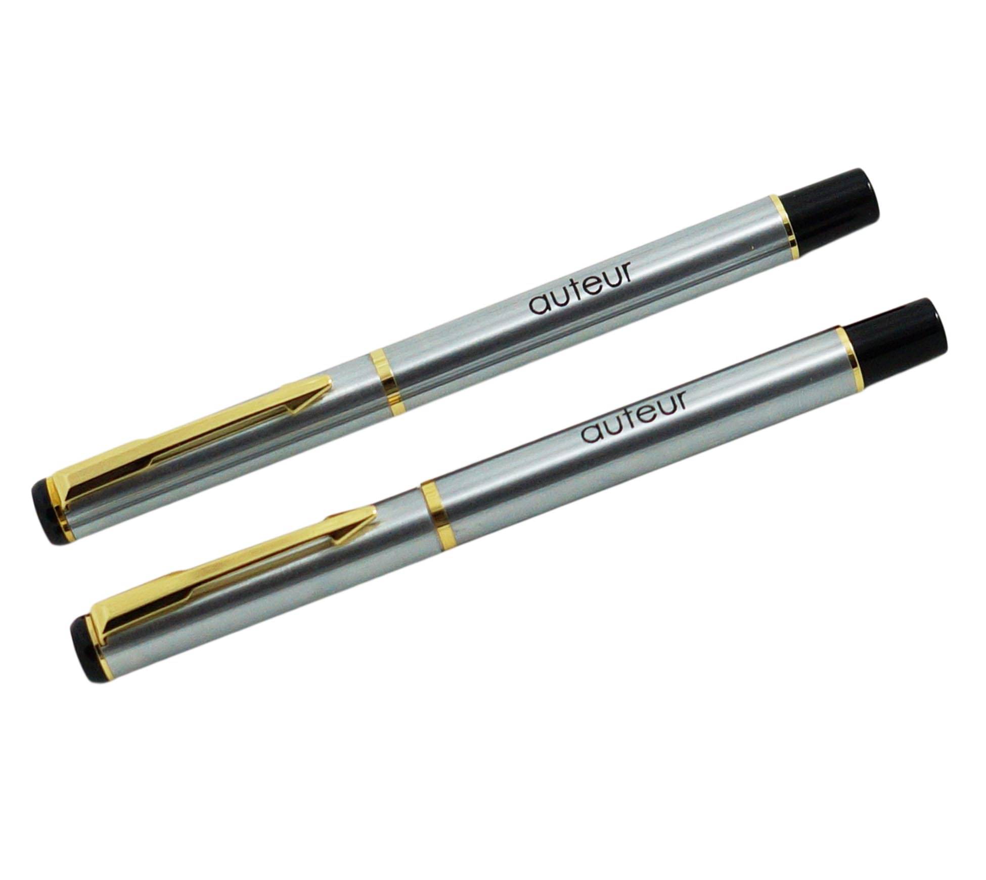     			Auteur Blue Roller Ball Pen ( Pack of 2 )