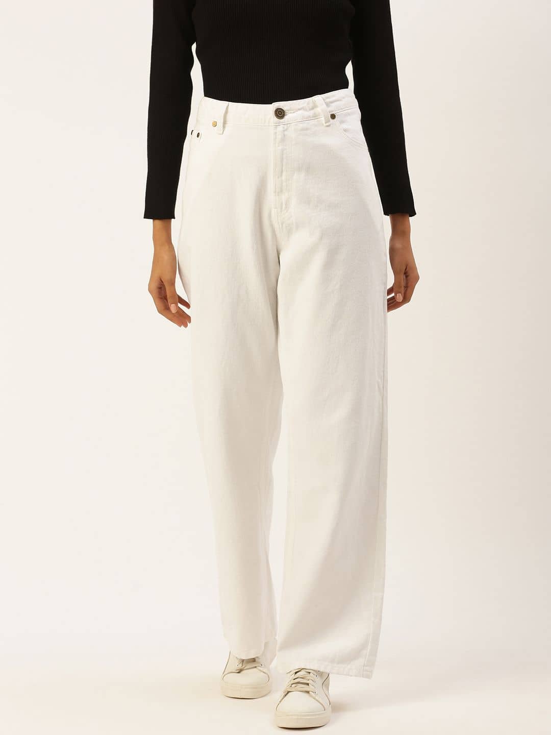 Bene Kleed Women Straight Fit High-Rise Jeans - Jeans | Buy online on ZillyBuy