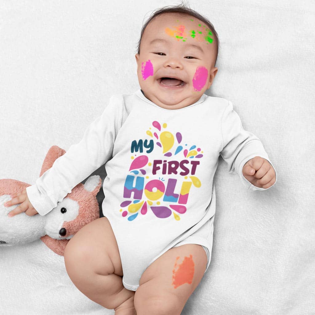 Bonorganik Pack of 1 Unisex for Baby Cotton Bodysuit ( White )