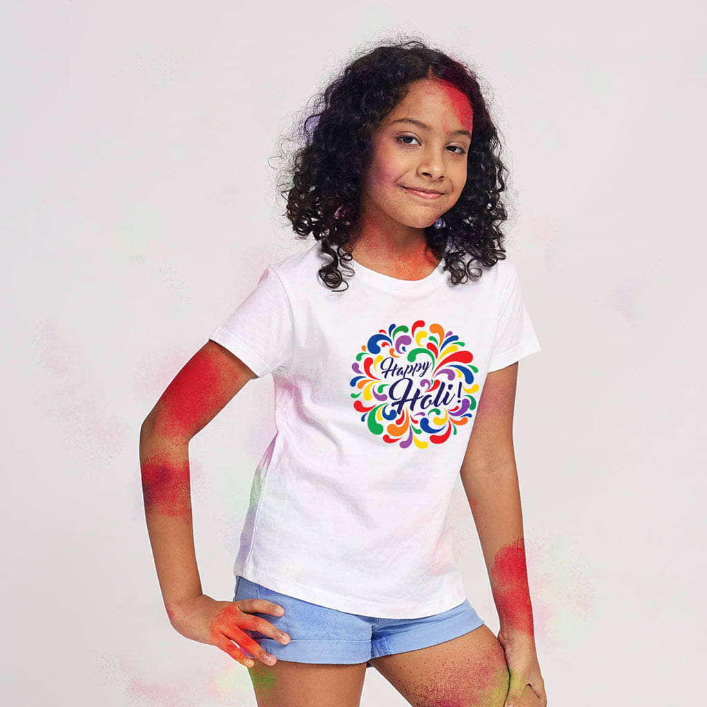     			Bonorganik Pack of 1 Girls Cotton T-Shirt ( White )