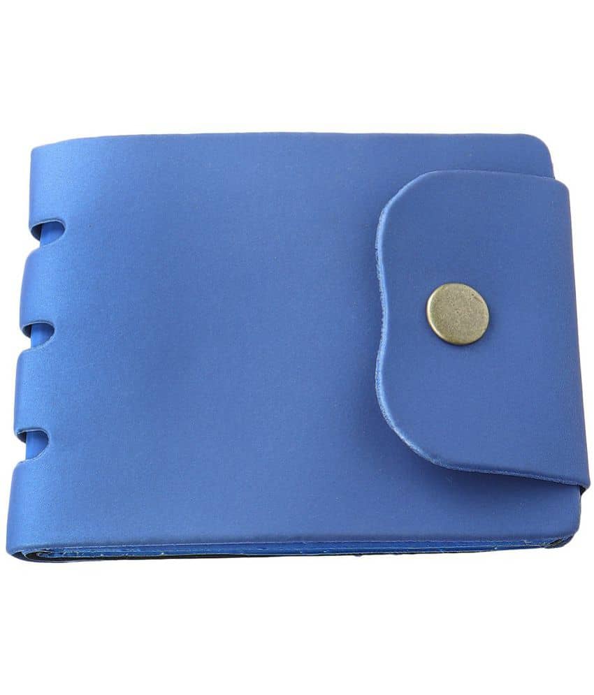 Clock21 Blue Leather Men's Two Fold Wallet ( Pack of 1 ) - Handbags | Buy online on ZillyBuy