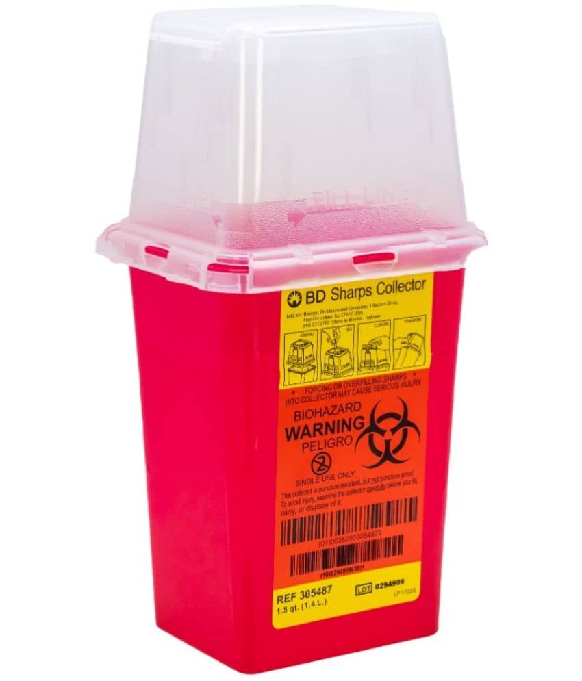 Disposable Needle Collection Box - Stationery | Buy online on ZillyBuy