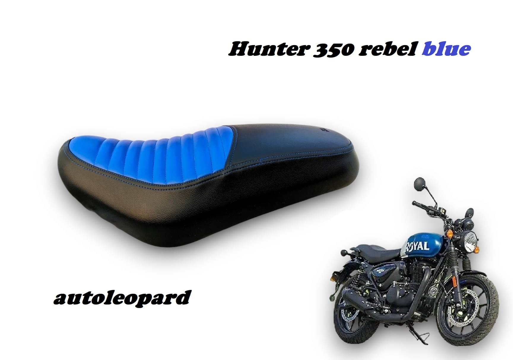     			HUNTER REBLE BLUE BIKE SEAT COVER
