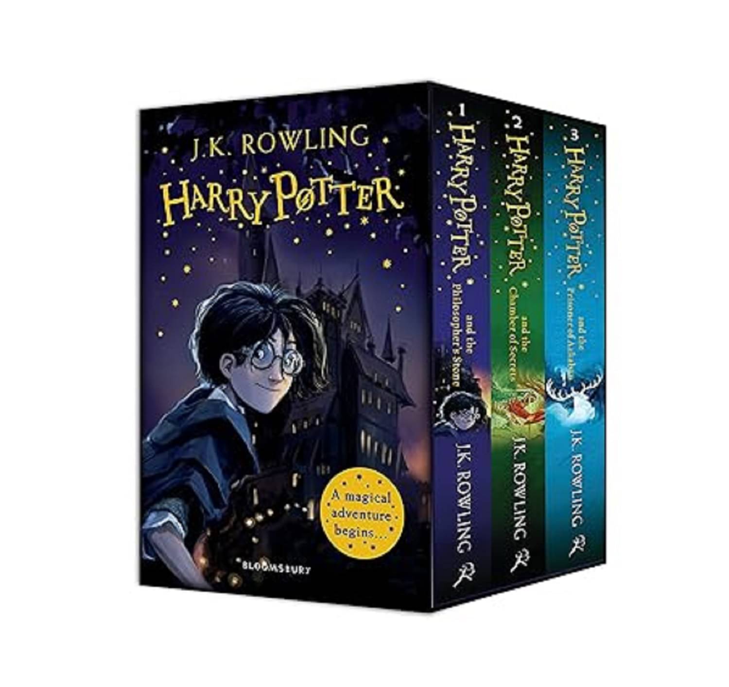 Harry Potter 1–3 Box Set: A Magical Adventure Begins (Set of 3 Books) Paperback – 31 October 2019 Harry Potter 1–3 Box Set: A Magical Adventure Begins (Set of 3 Books) Paperback – 31 October 2019