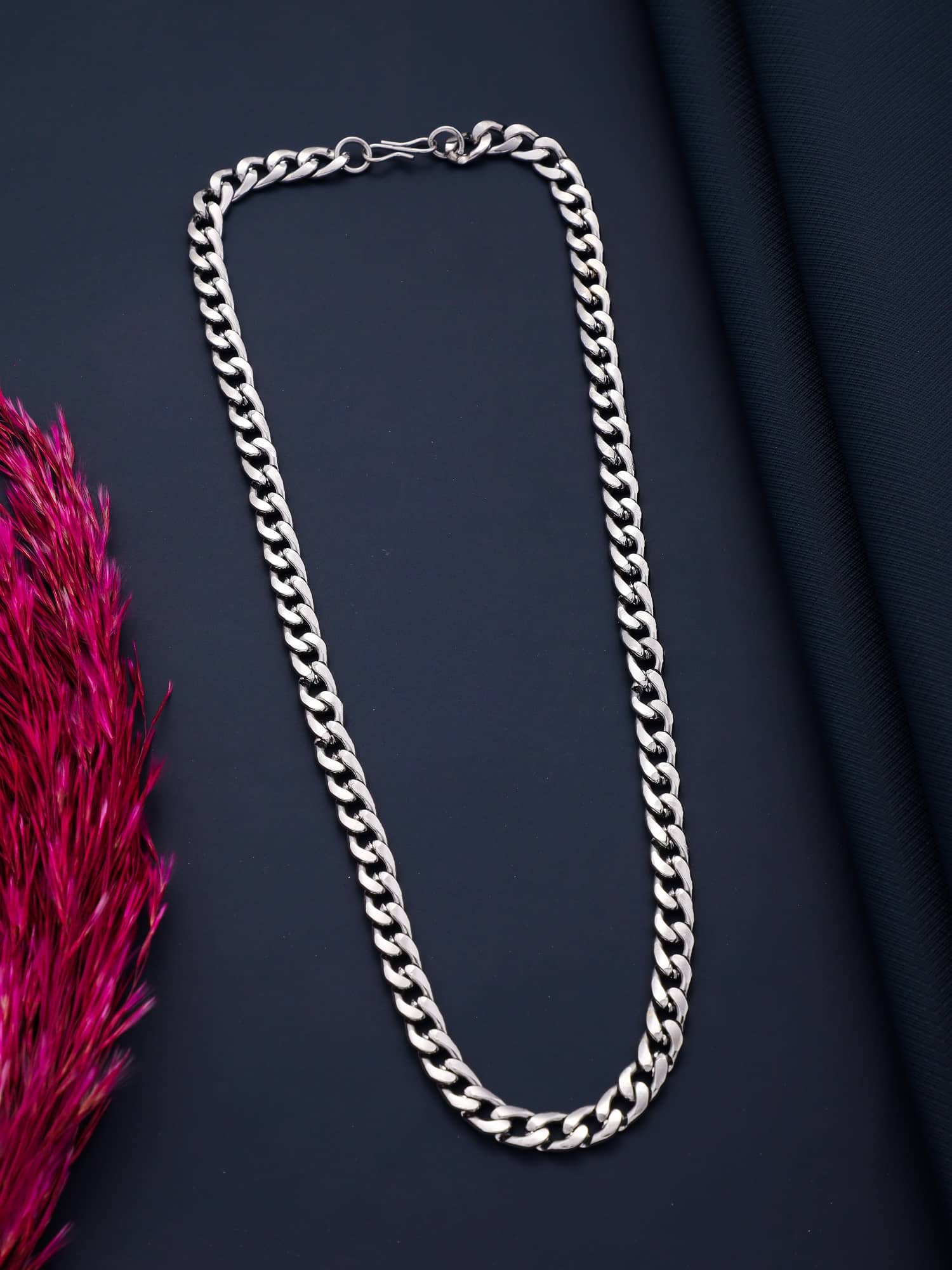 MGSV Silver Plated Brass Chain ( Pack of 1 )