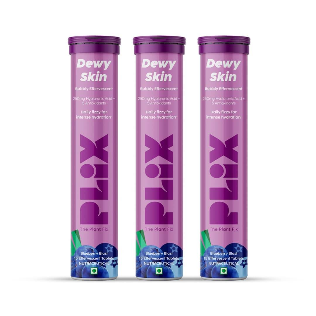     			The Plant Fix Plix Dewy Skin Hyaluronic Acid & Nutrition Food For Intense Hydration (3 x 15 Tablets)