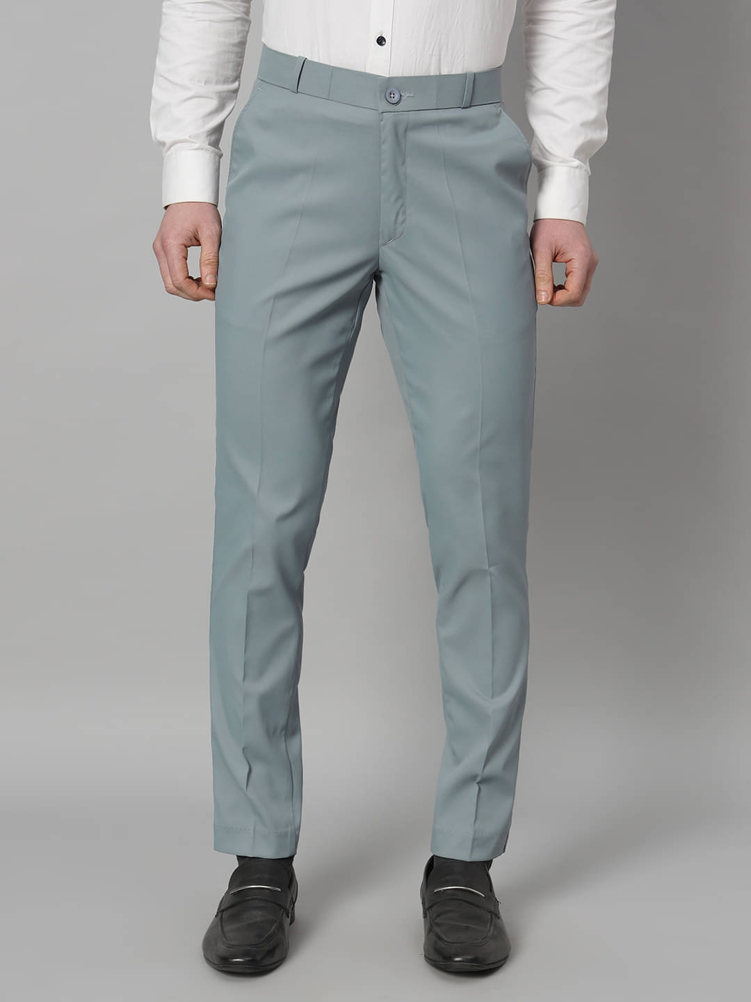     			RAGZO Regular Flat Men's Formal Trouser - Light Green ( Pack of 1 )