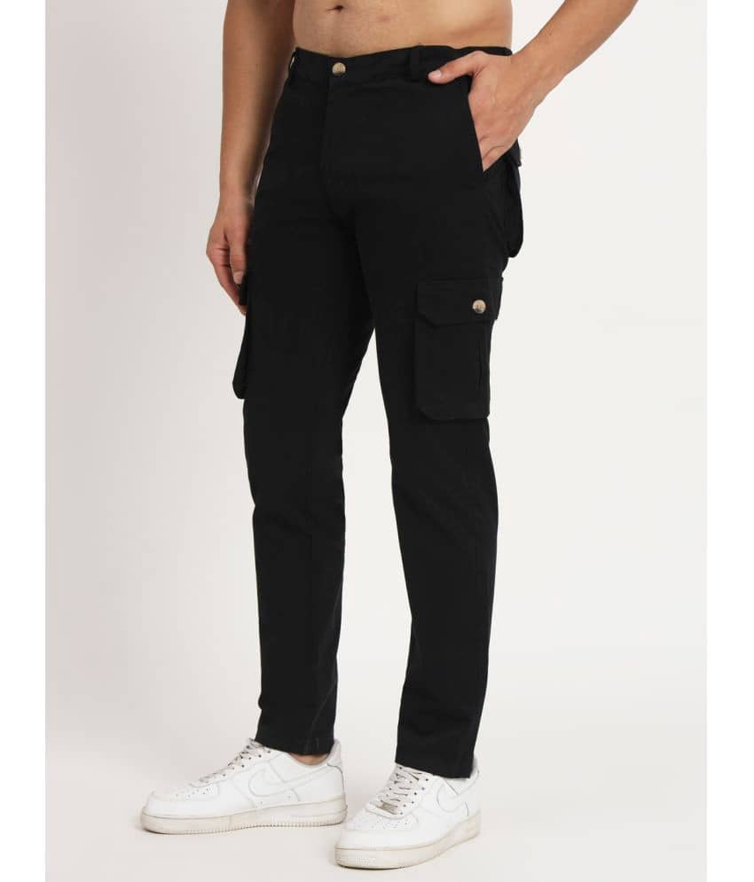 RAGZO Regular Flat Men's Cargos - Black ( Pack of 1 ) - Trousers | Buy online on ZillyBuy