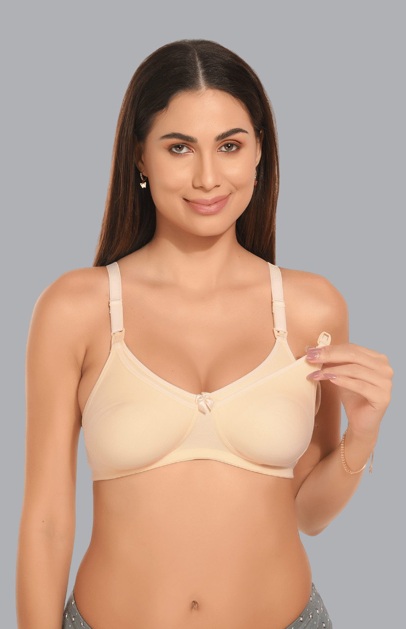 Viral Girl Cotton Non Padded Women's Plunge Bra ( Beige ) SD-ARIA-SKIN