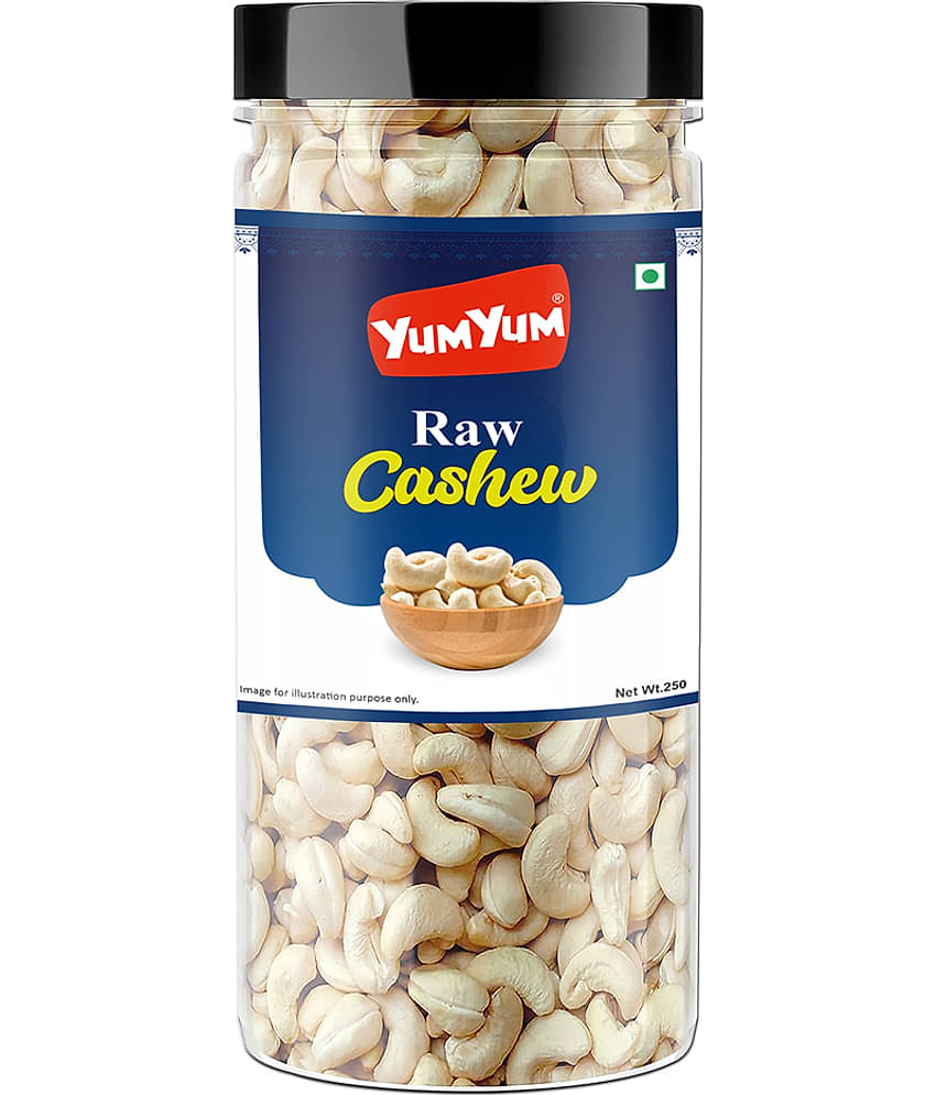 YUM YUM Premium Raw Cashew Nut Kaju 250g Cashews (250 g)
