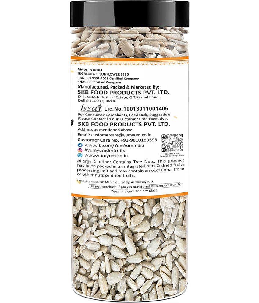 YUM YUM Raw Sunflower Seeds, Rich in Protein & fiber | Edible Healthy Seeds - (200 g)