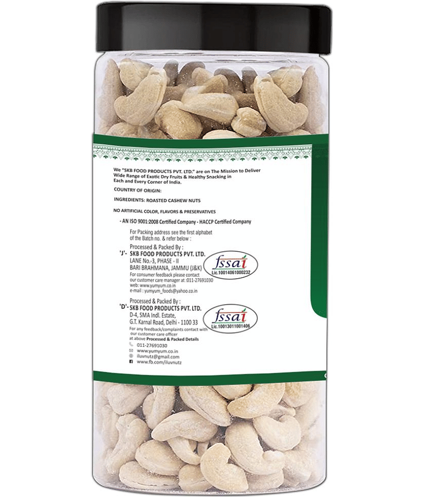 YUM YUM Roasted Salted Cashew Nuts Kaju 250g Cashews (250 g)