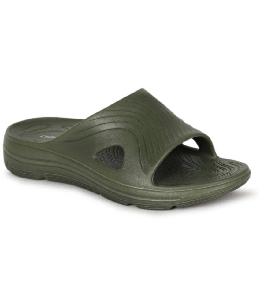     			Aadi Green Men's Slide Flip Flop