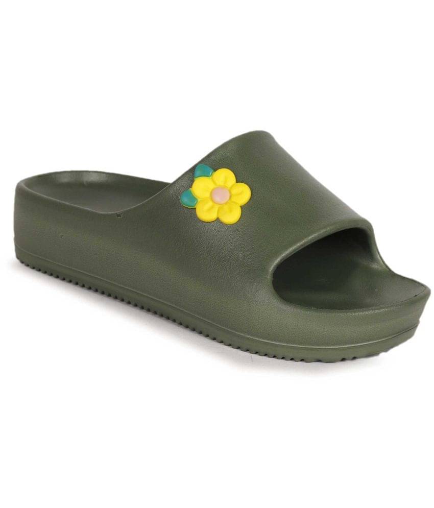 Aadi Olive Women's Slide Flip Flop Aadi Olive Women's Slide Flip Flop