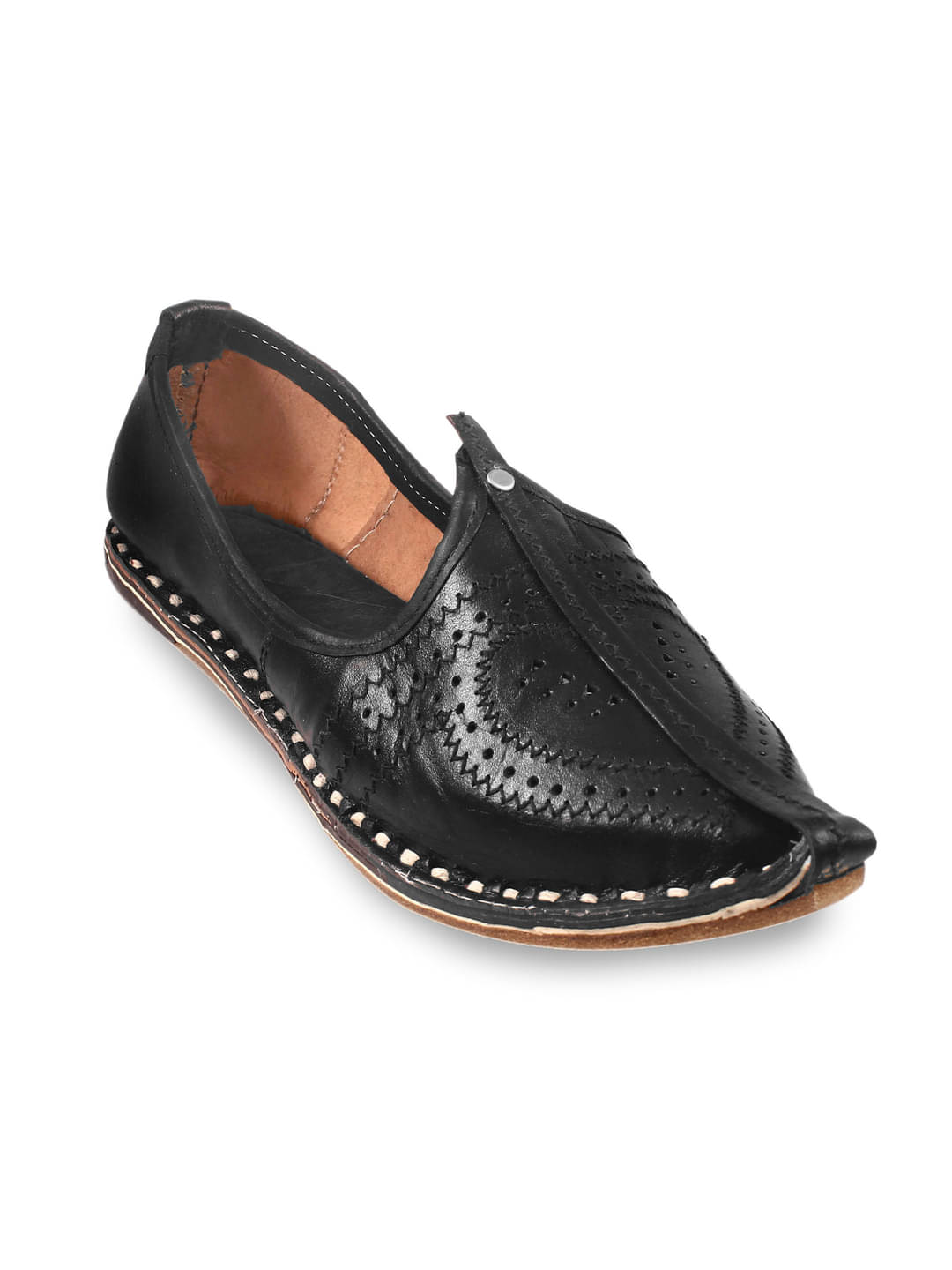     			Anjaneya Creations Black Men's Mojaris