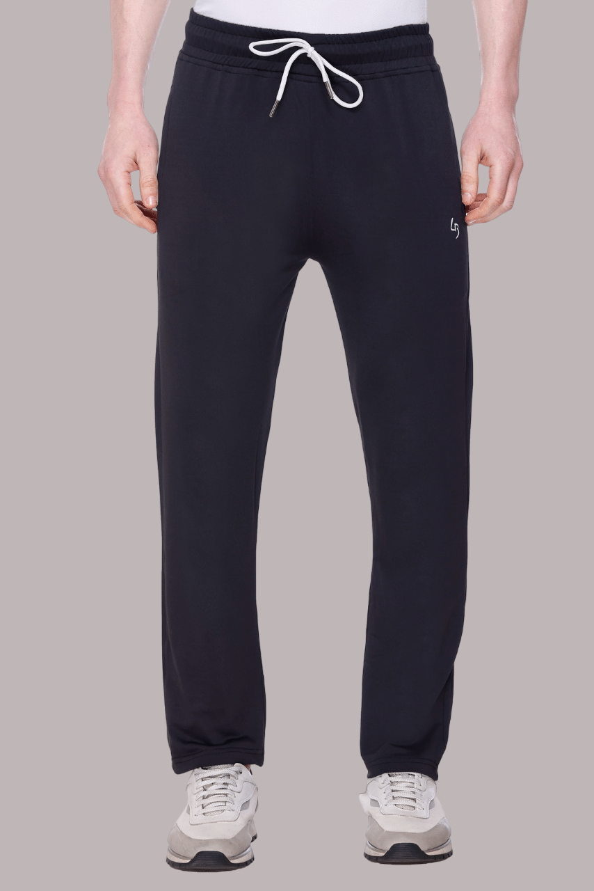     			LEEBONEE Black Polyester Blend Men's Trackpants ( Pack of 1 )