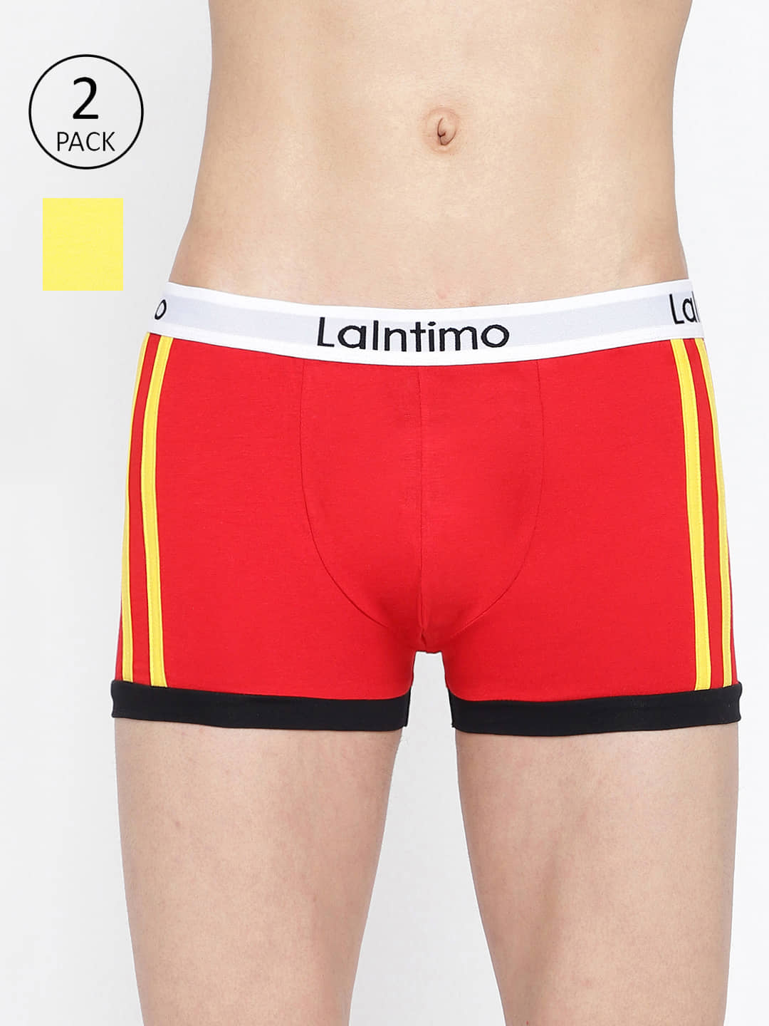 La Intimo Pack of 2 Cotton Trunks For Men's ( Multicolor )