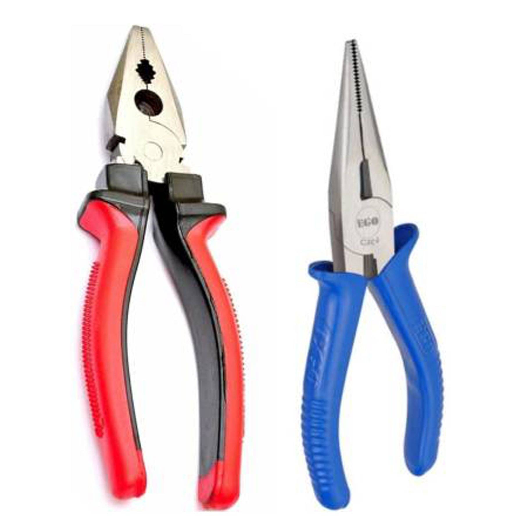 SnokTool Combo Pack Of 8" Combination Plier & 6" Nose Plier Heavy Duty Quality SnokTool Combo Pack Of 8" Combination Plier & 6" Nose Plier Heavy Duty Quality