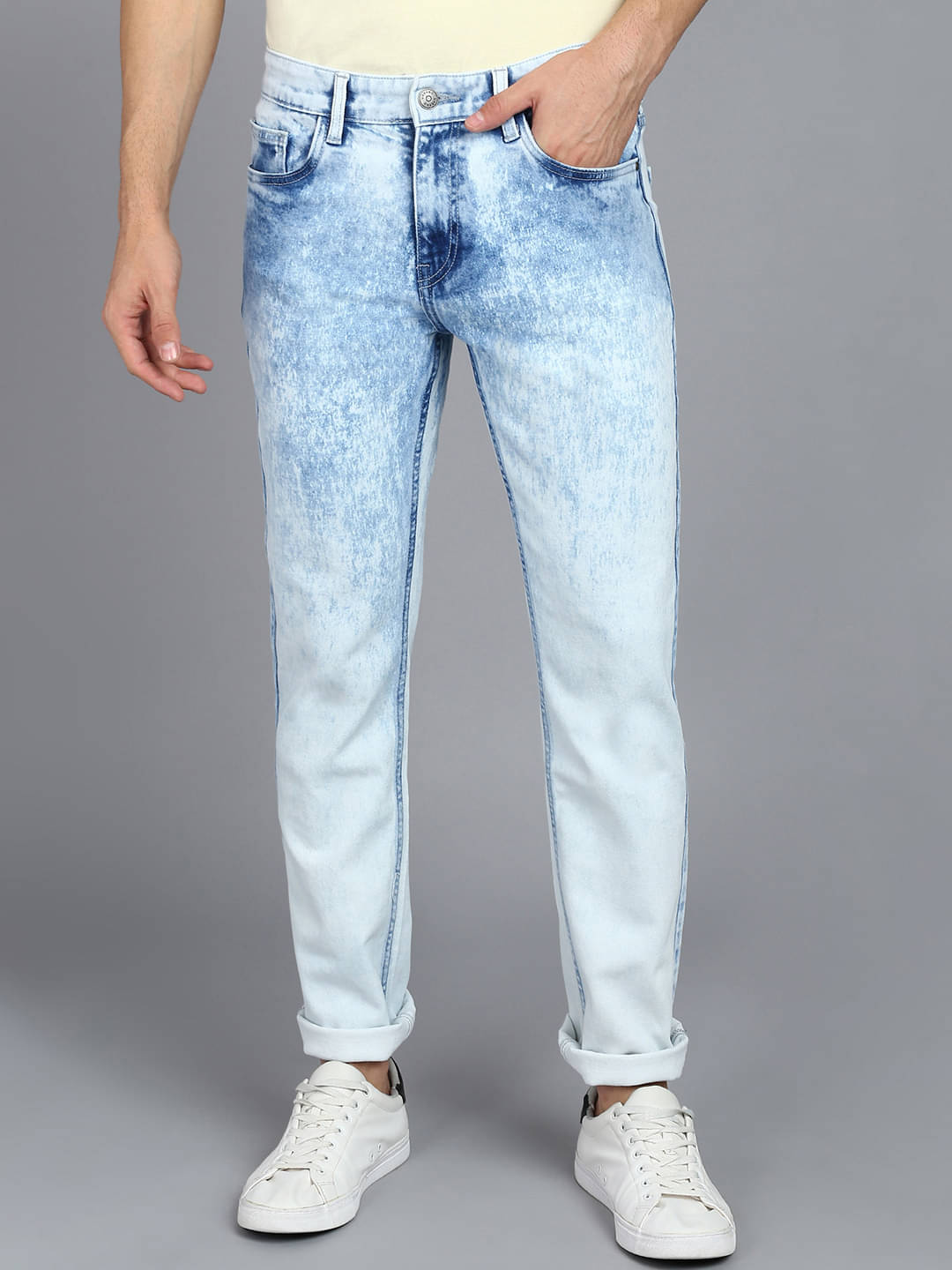     			Urbano Fashion Slim Fit Washed Men's Jeans - Blue ( Pack of 1 )
