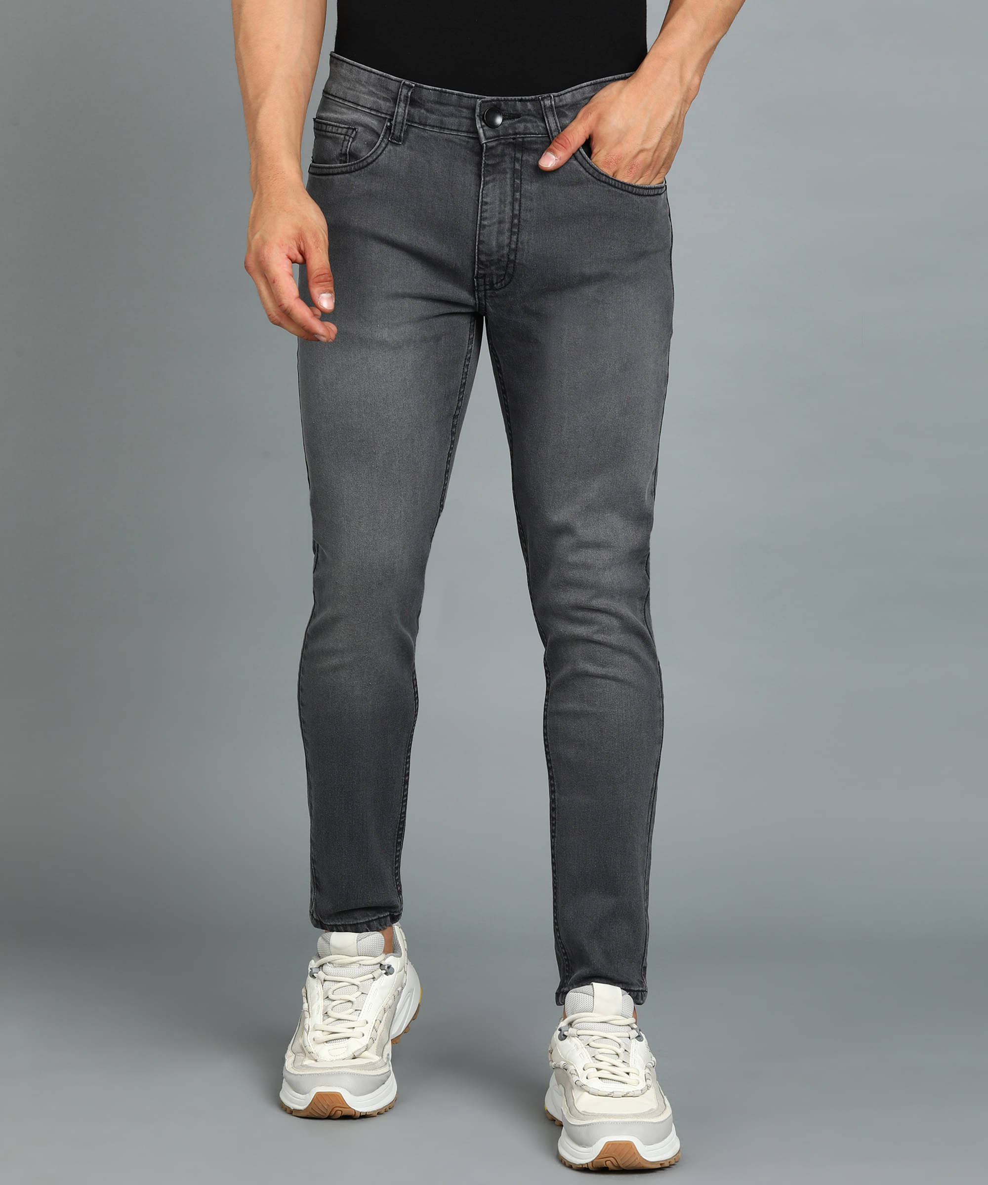     			Urbano Fashion Slim Fit Washed Men's Jeans - Black ( Pack of 1 )