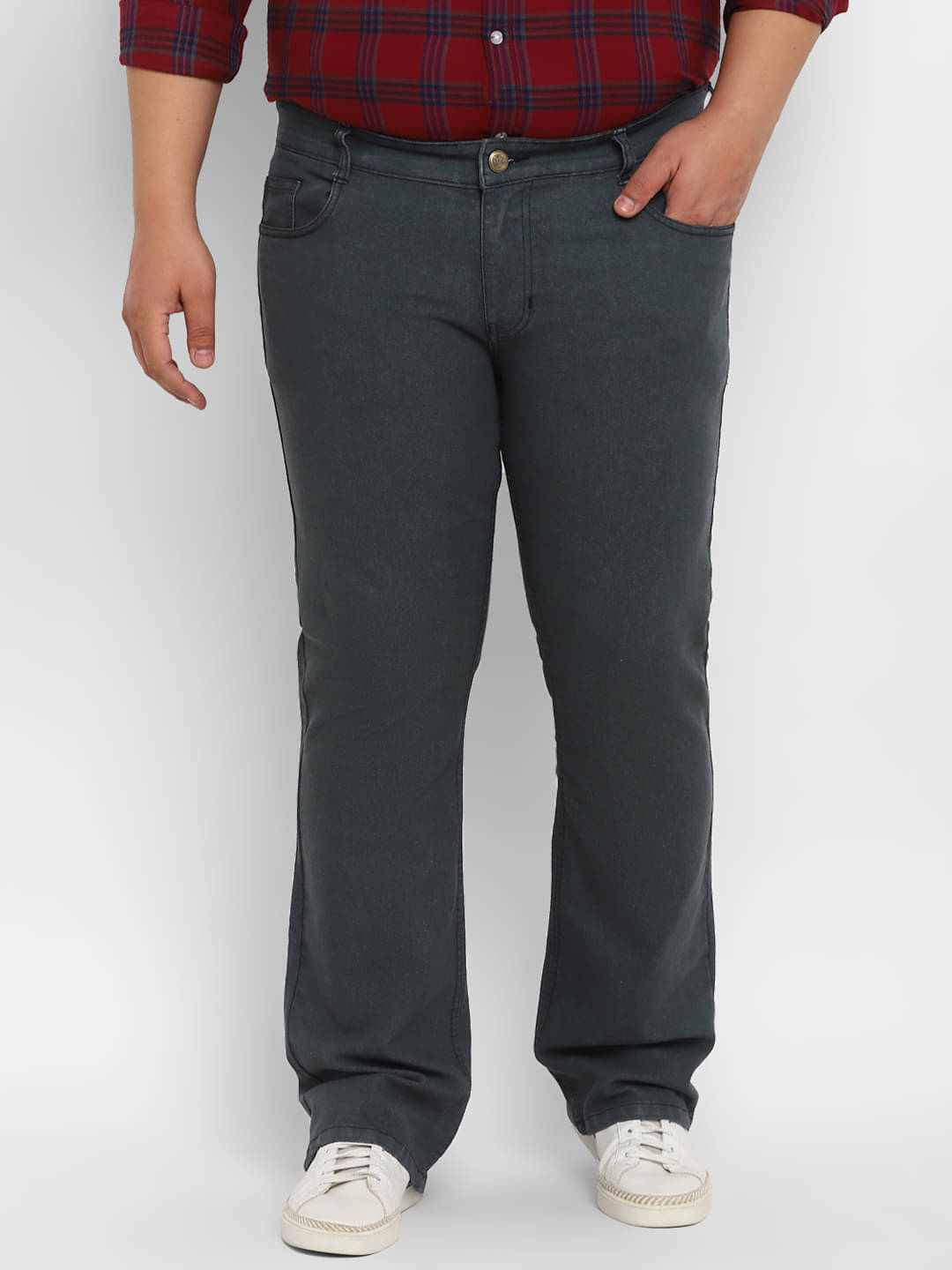 Urbano Plus Regular Fit Bootcut Men's Jeans - Dark Grey ( Pack of 1 ) Urbano Plus Regular Fit Bootcut Men's Jeans - Dark Grey ( Pack of 1 )