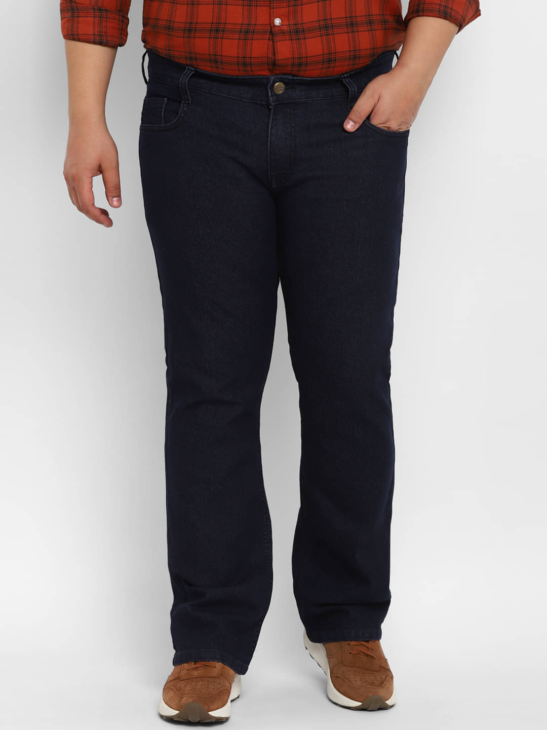     			Urbano Plus Regular Fit Bootcut Men's Jeans - Dark Blue ( Pack of 1 )