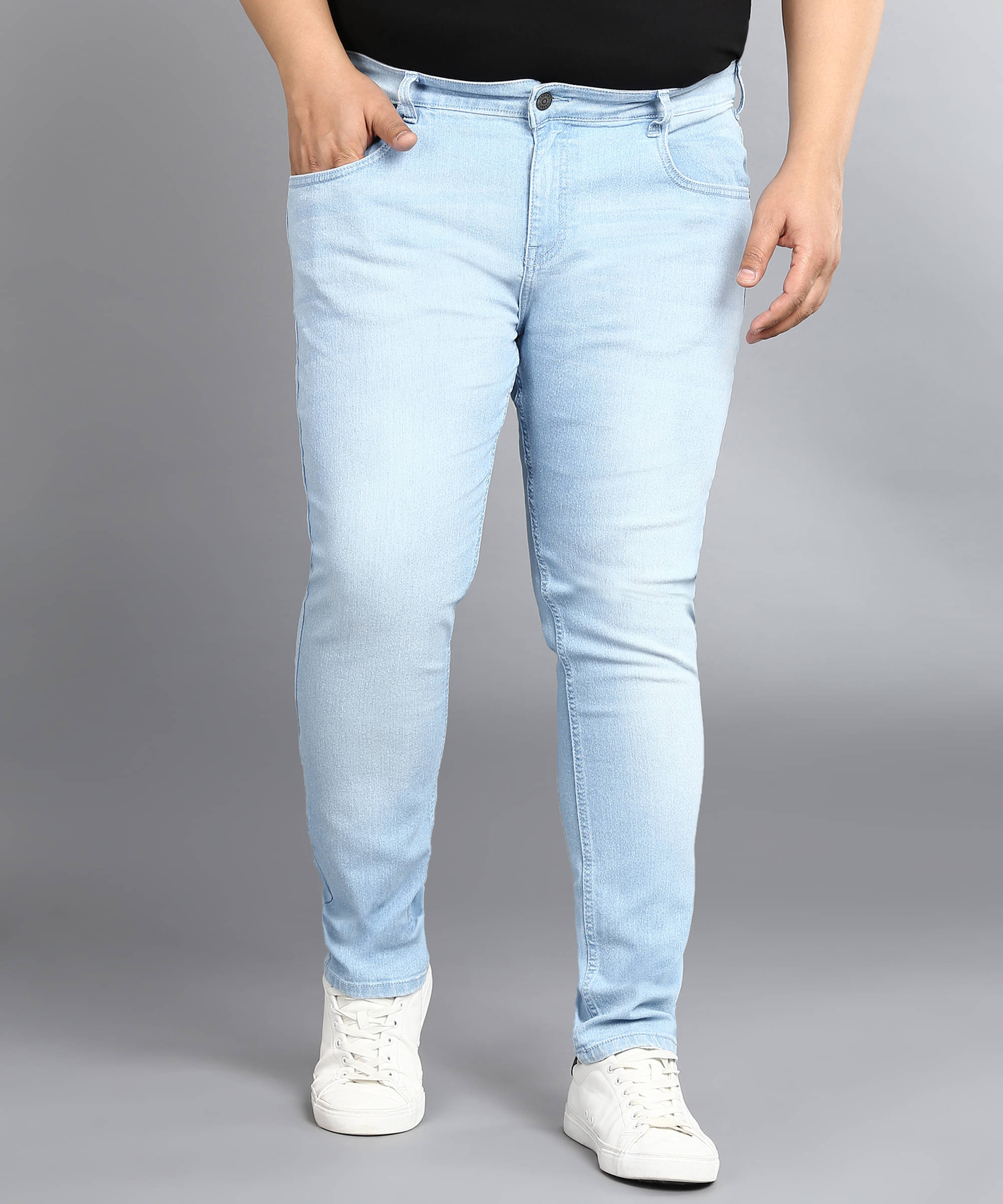 Urbano Plus Regular Fit Washed Men's Jeans - Light Blue ( Pack of 1 ) Urbano Plus Regular Fit Washed Men's Jeans - Light Blue ( Pack of 1 )