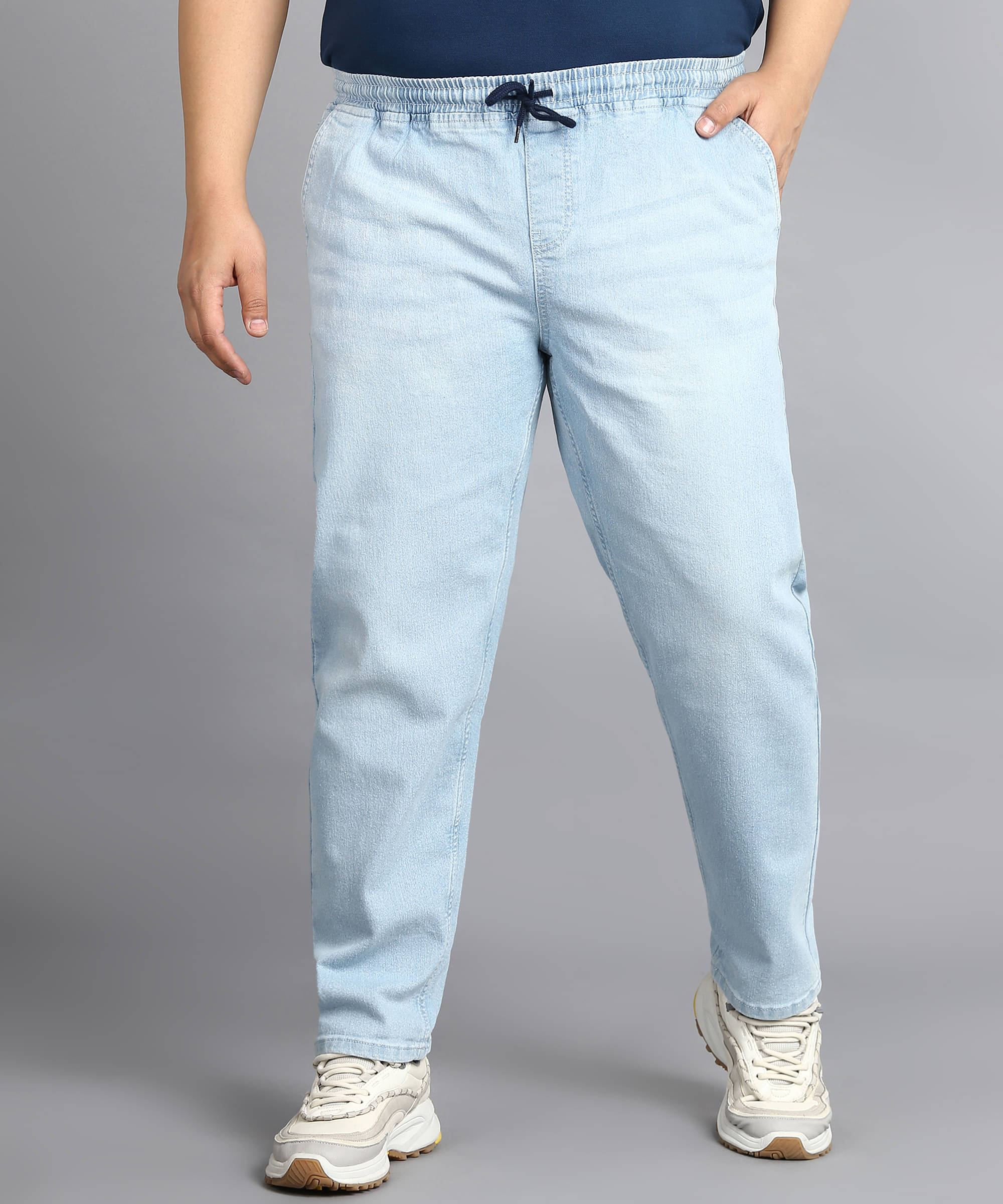     			Urbano Plus Regular Fit Washed Men's Jeans - Light Blue ( Pack of 1 )