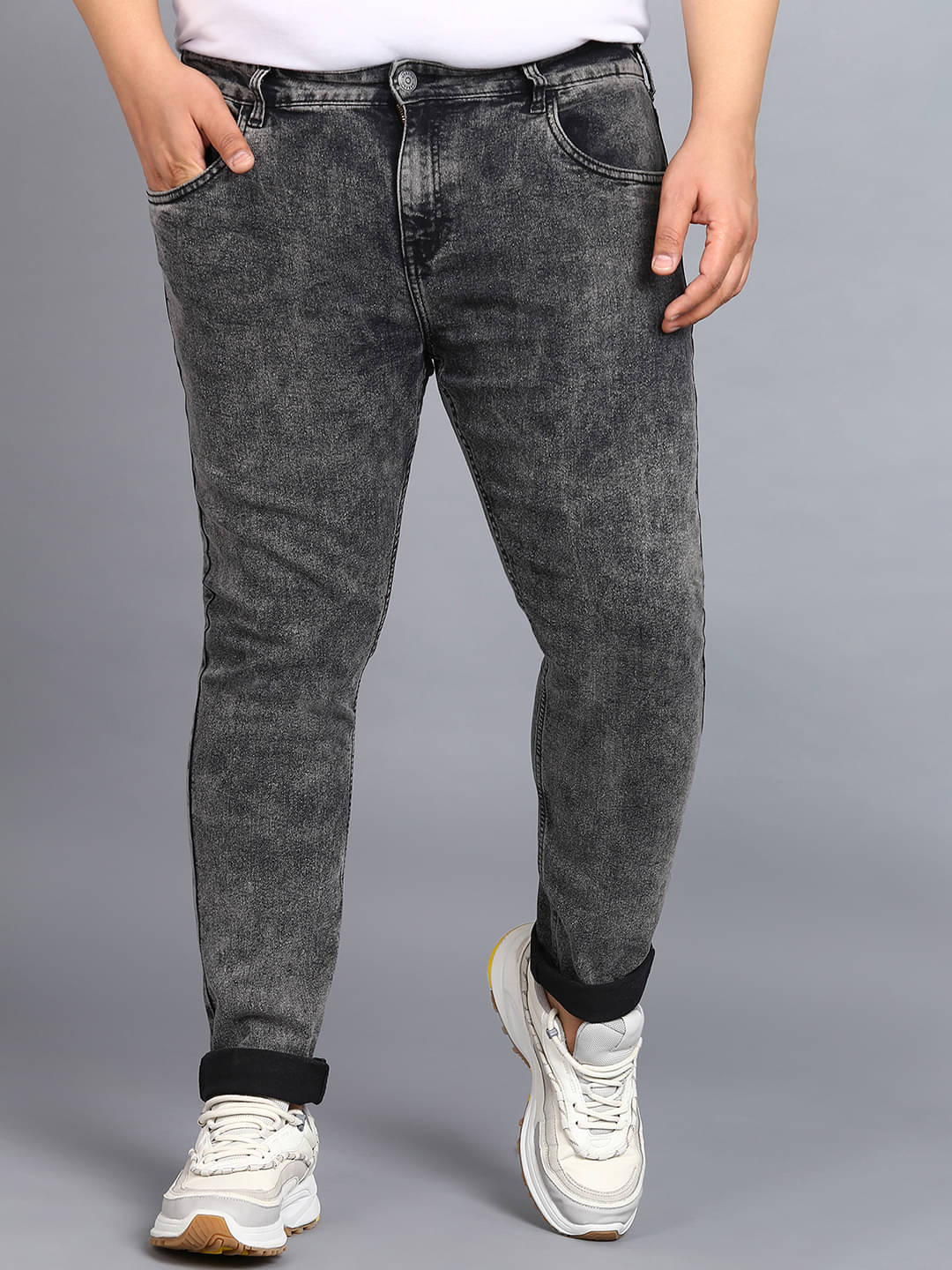 Urbano Plus Regular Fit Washed Men's Jeans - Black ( Pack of 1 ) Urbano Plus Regular Fit Washed Men's Jeans - Black ( Pack of 1 )