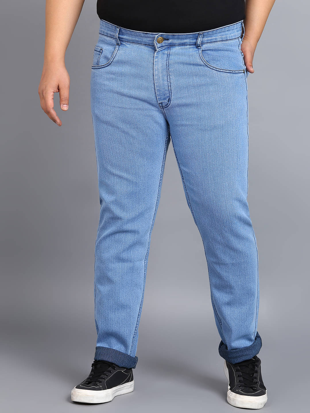     			Urbano Plus Regular Fit Washed Men's Jeans - Blue ( Pack of 1 )