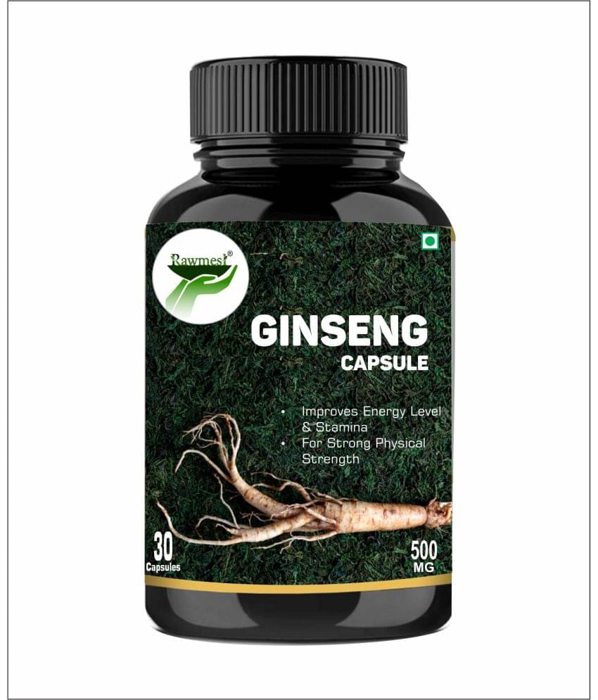     			Rawmest Ginseng Extract Energy Booster, 500Mg Capsule 30 No.S Pack of 1