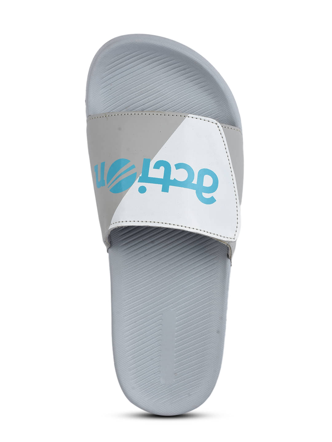     			Action Dark Grey Men's Slide Flip Flop