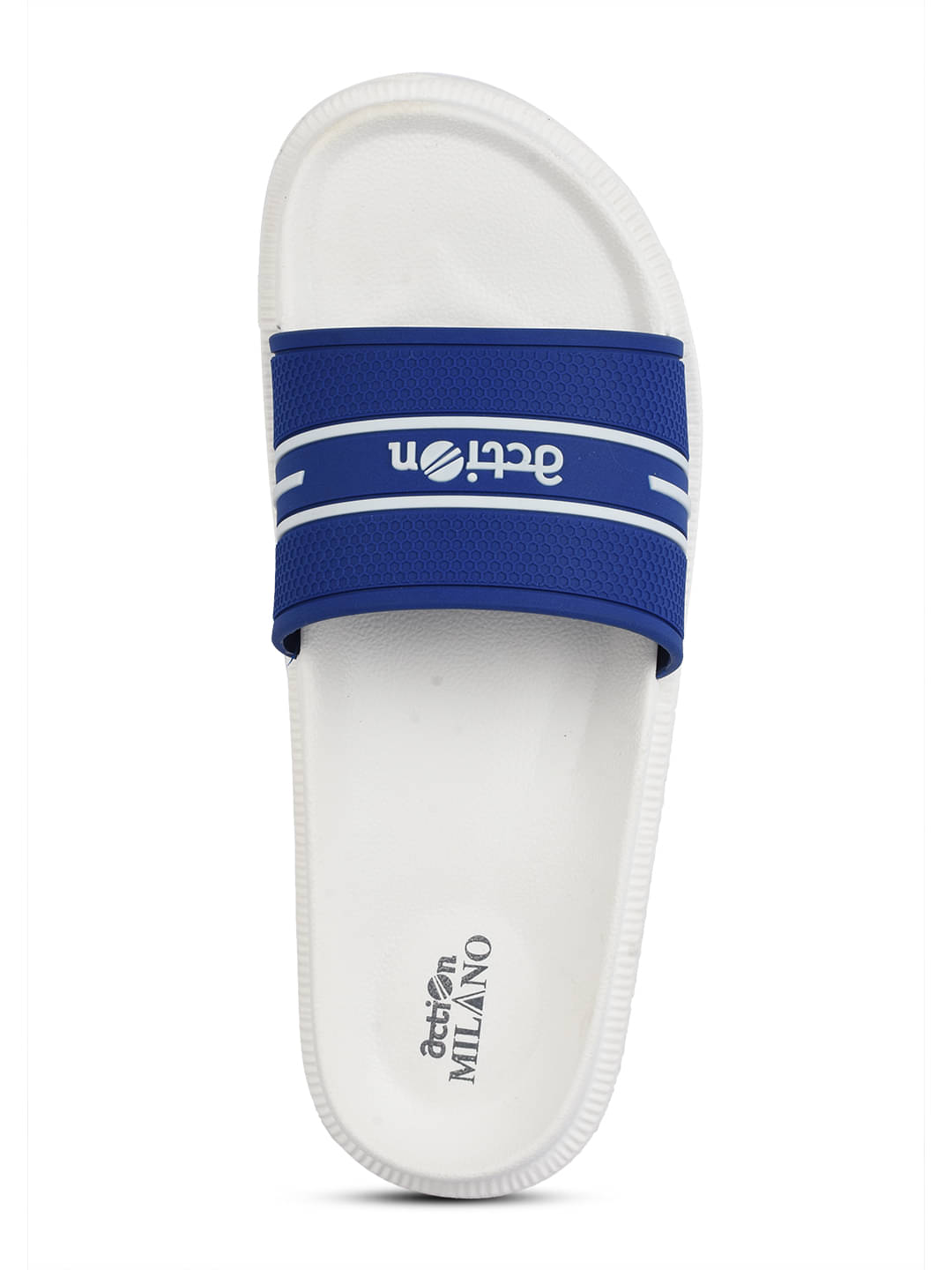     			Action Off White Men's Slide Flip Flop