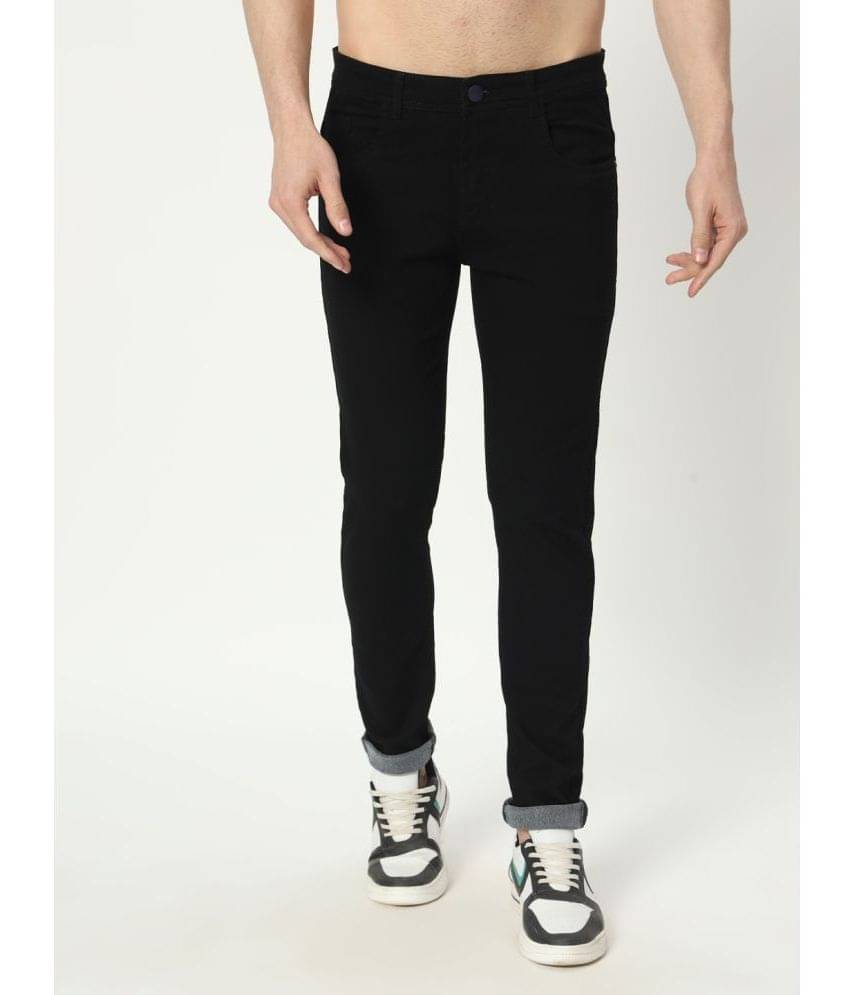     			AngelFab Skinny Fit Basic Men's Jeans - Black ( Pack of 1 )