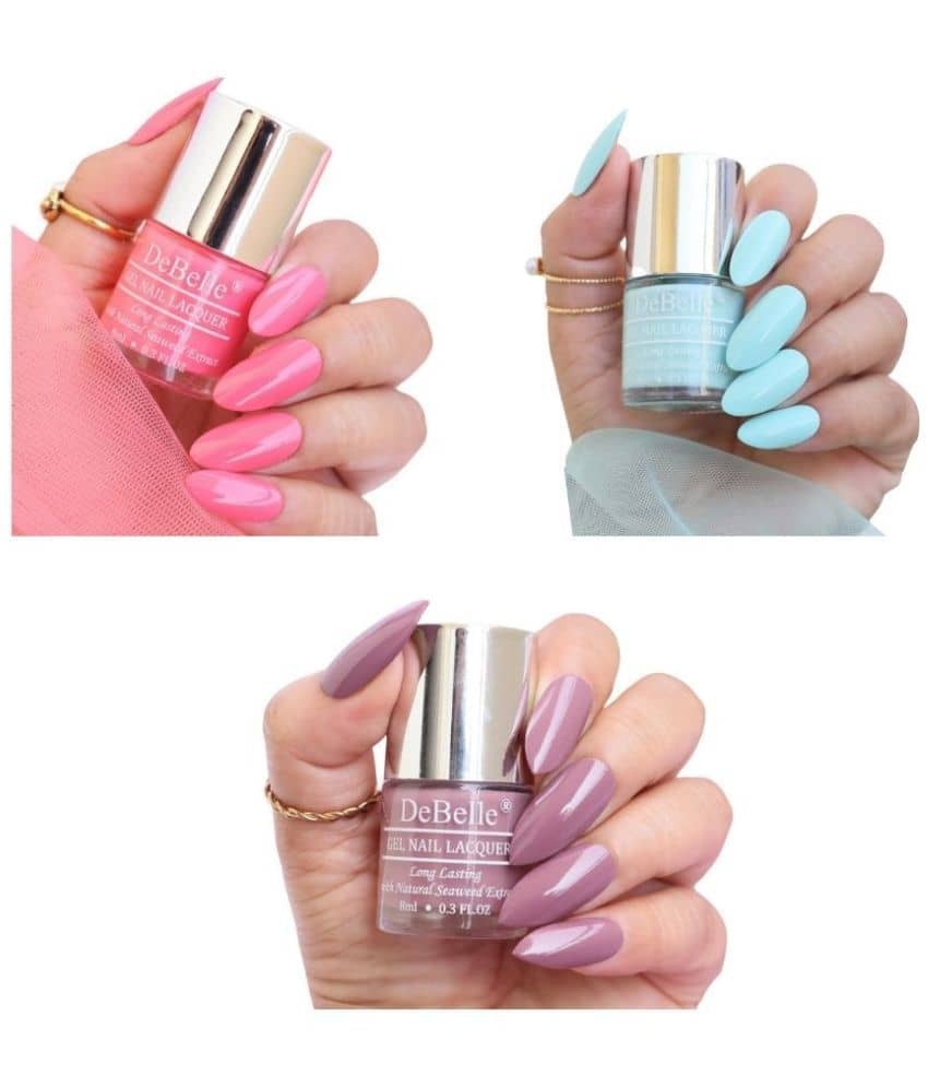 DeBelle Multi Glossy Nail Polish 24 ( Pack of 3 )