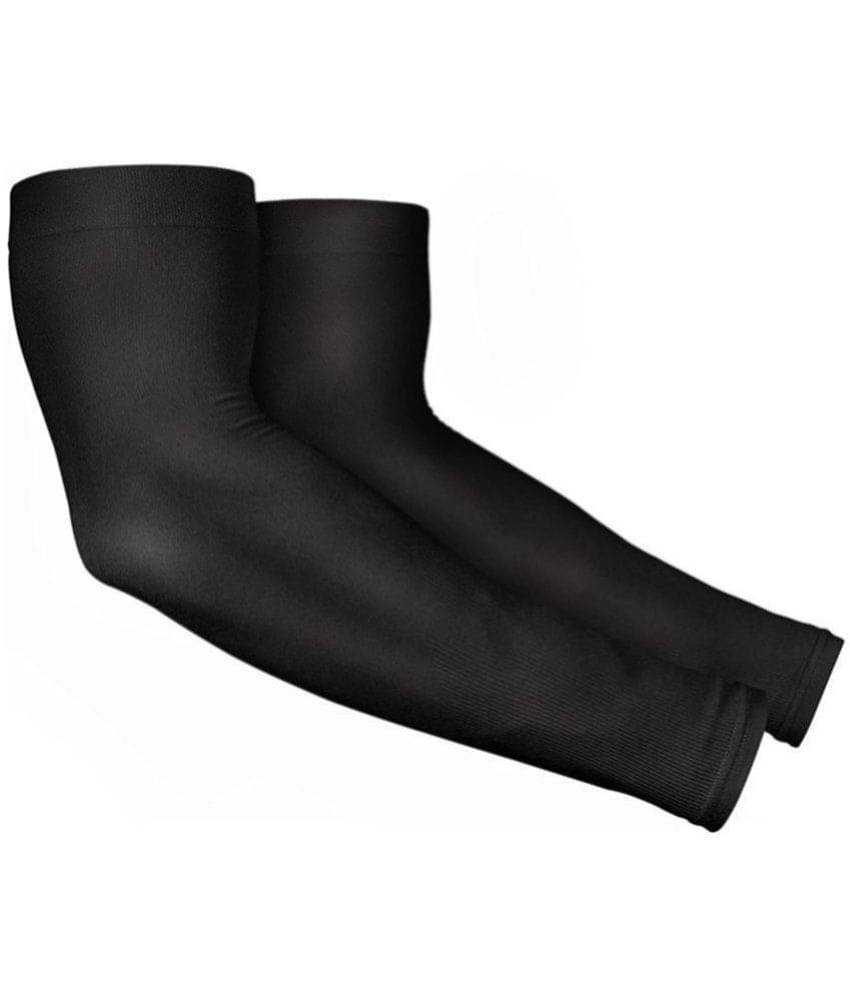     			PROGIENCE Black Solid Riding Sleeves ( Single Set )