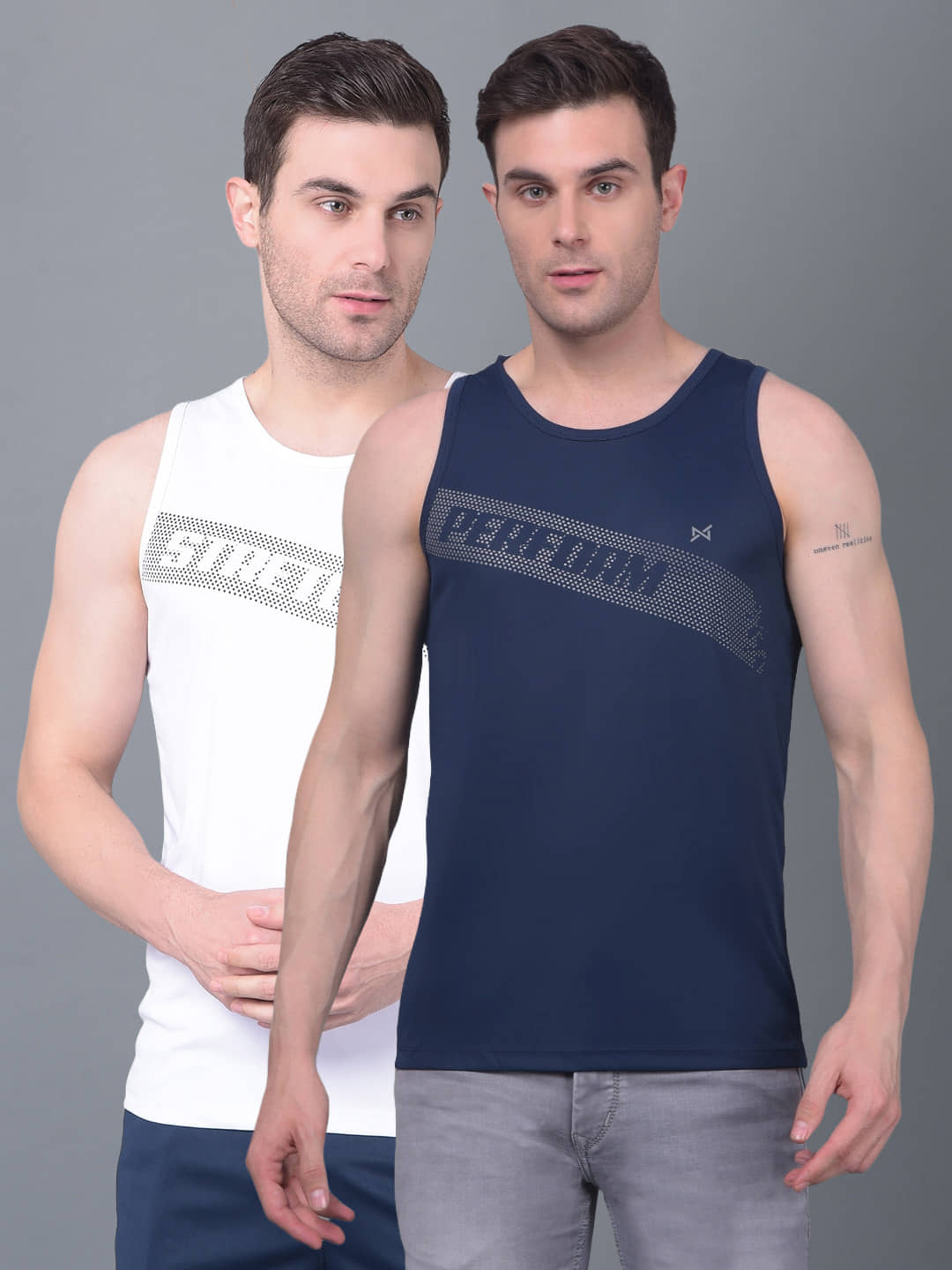 Force NXT Pack of 2 Polyester Gym Vest For Men ( Multi ) - Nightwear & Loungewear | Buy online on ZillyBuy