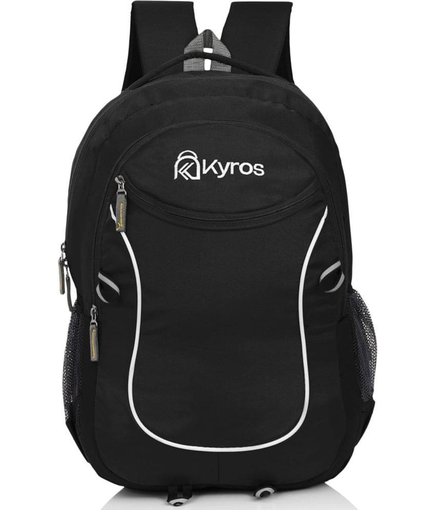     			Kyros Black Polyester Backpack ( 30 Ltrs )