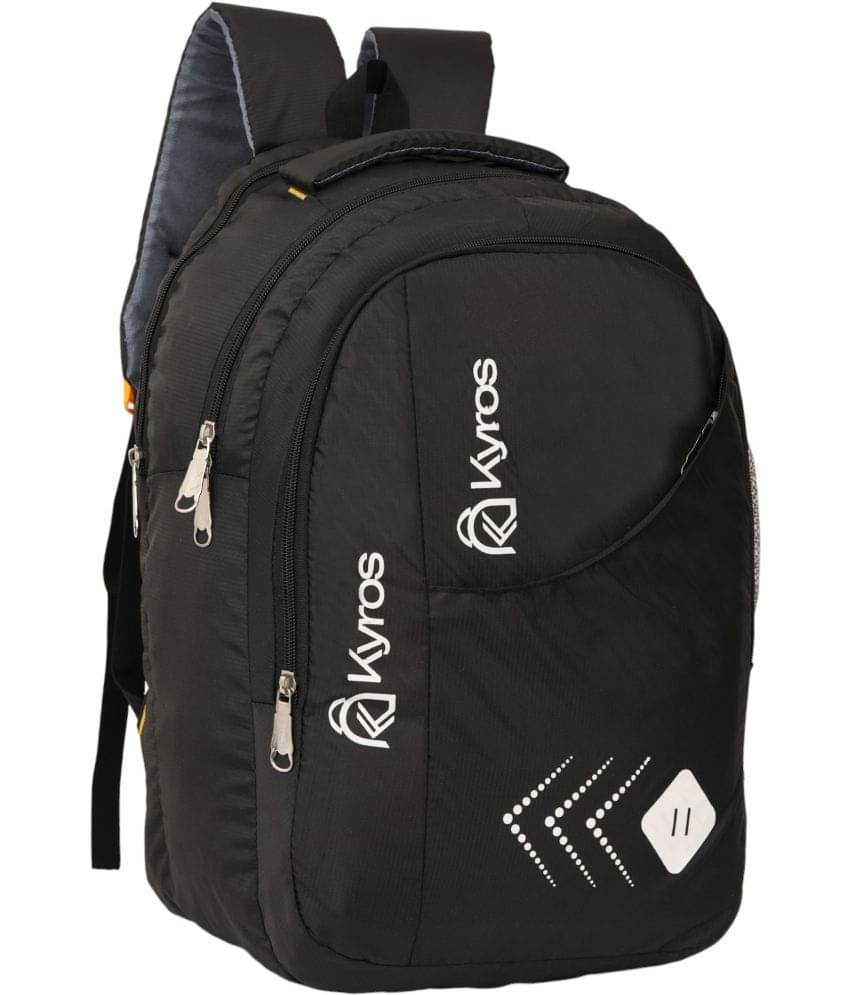     			Kyros Black Polyester Backpack ( 40 Ltrs )