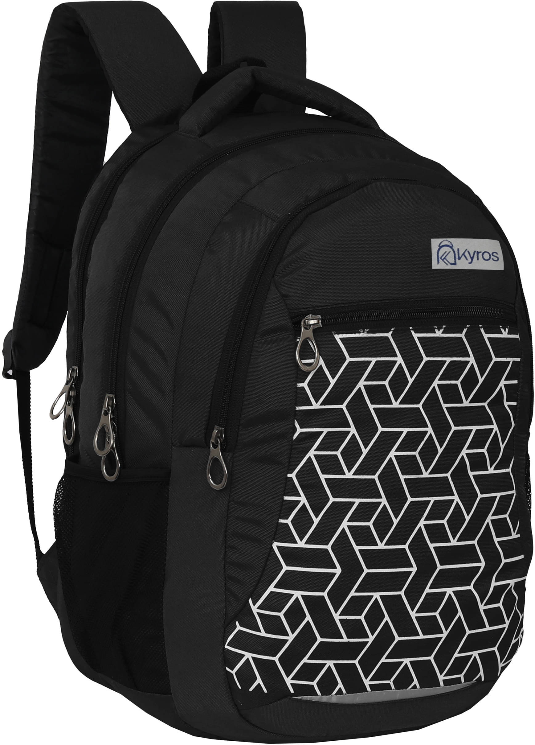     			Kyros Black Polyester Backpack ( 45 Ltrs )