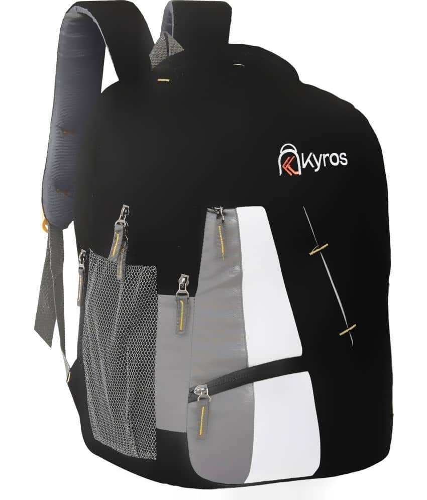 Kyros Black Polyester Backpack ( 45 Ltrs ) - Handbags | Buy online on ZillyBuy