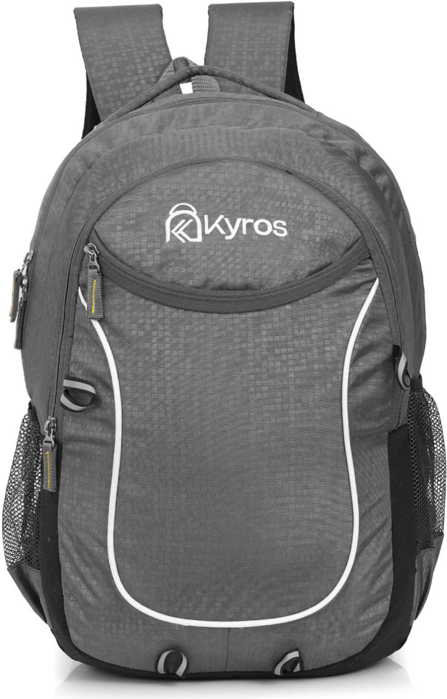     			Kyros Grey Polyester Backpack ( 30 Ltrs )