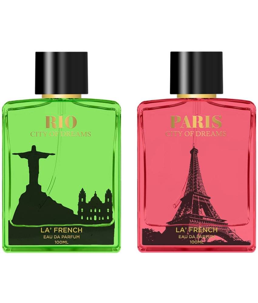 LA FRENCH Rio & Paris City of Dreams Eau De Parfum (EDP) For Unisex 200ml ( Pack of 2 ) LA FRENCH Rio & Paris City of Dreams Eau De Parfum (EDP) For Unisex 200ml ( Pack of 2 )