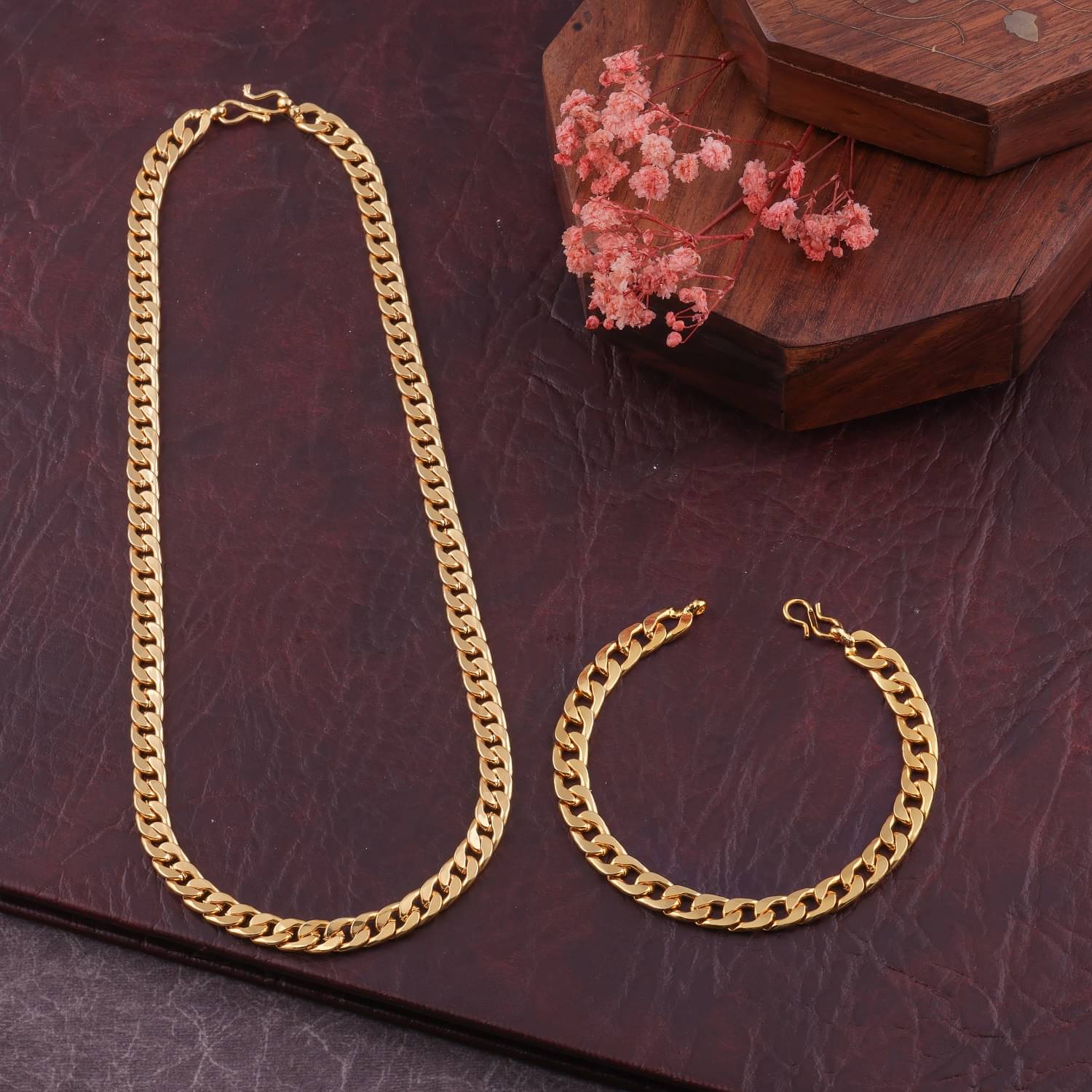 MGSV Gold Plated Brass Chain ( Pack of 2 ) MGSV Gold Plated Brass Chain ( Pack of 2 )